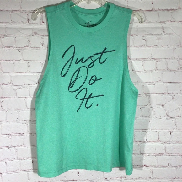 Nike Tops - Nike Green and Black Dri-Fit Tank Top - Size Medium